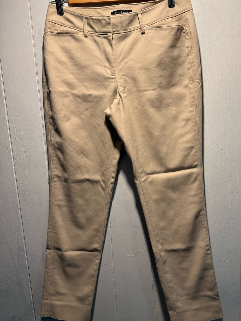 White House Black Market Perfect Form Beige Stretch Chinos